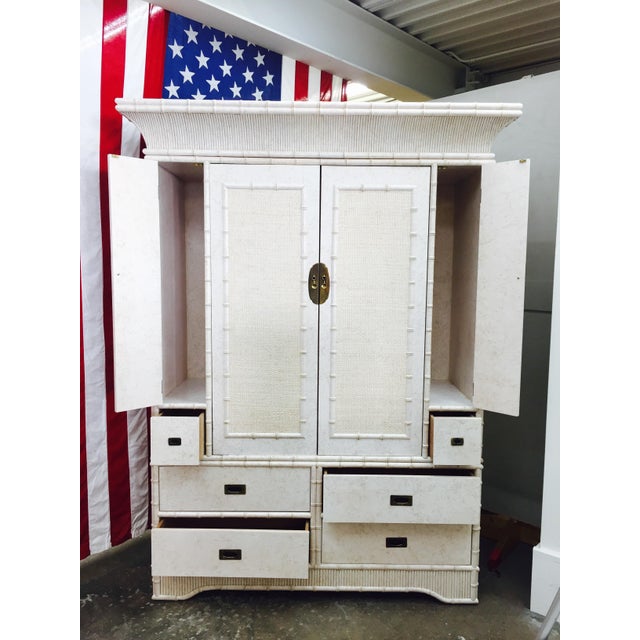 Faux Bamboo Dresser by Ficks Reed Chairish