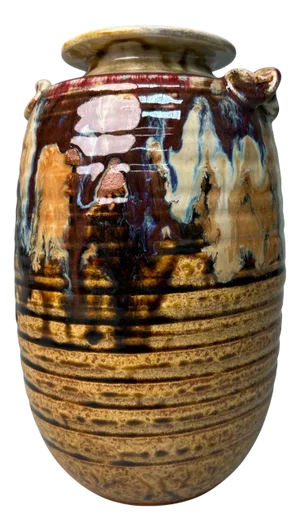 Shigaraki-Yaki Ikebana Vase by Akiyama, 1970s