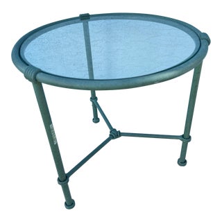 Late 20th Century Vintage Brown Jordan Side Table For Sale