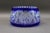 Czech Bohemian Cobalt Blue Cut to Clear Crystal Centerpiece Bowl. Measures approximately 9 3/8" diameter, 5" high.