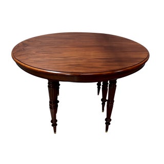 Mid-19th Century Louis Philippe Oval Mahogany Table For Sale