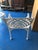Contemporary 1990s White Metal Patio Chair Reduced For Sale - Image 3 of 3