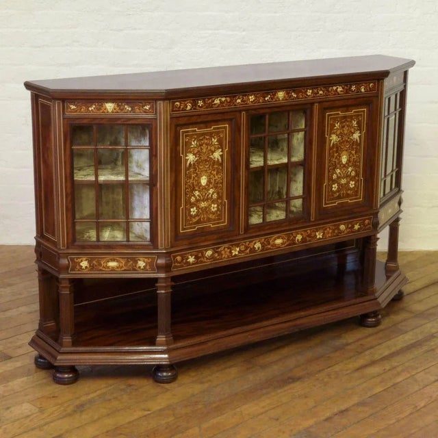 Antique Mahogany Side Cabinet from T. Simpson & Sons For Sale - Image 5 of 18