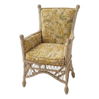 Beehive Wicker Chair- A Pair For Sale