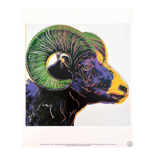 Andy Warhol Pop Art Bighorn Ram 1983 For Sale