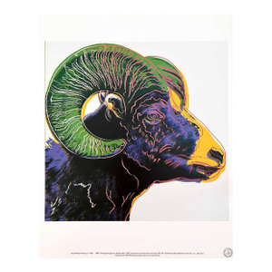 Andy Warhol Pop Art Bighorn Ram 1983