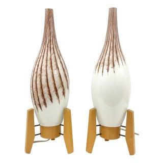 Mid-Century Czechoslovak Table Lamps, 1960s, Set of 2 For Sale
