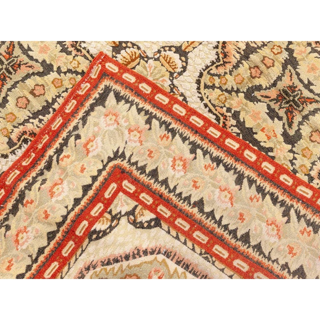 Bessarabian Modern Octagonal Medallion Flatweave Rug "Helios" For Sale In New York - Image 6 of 9