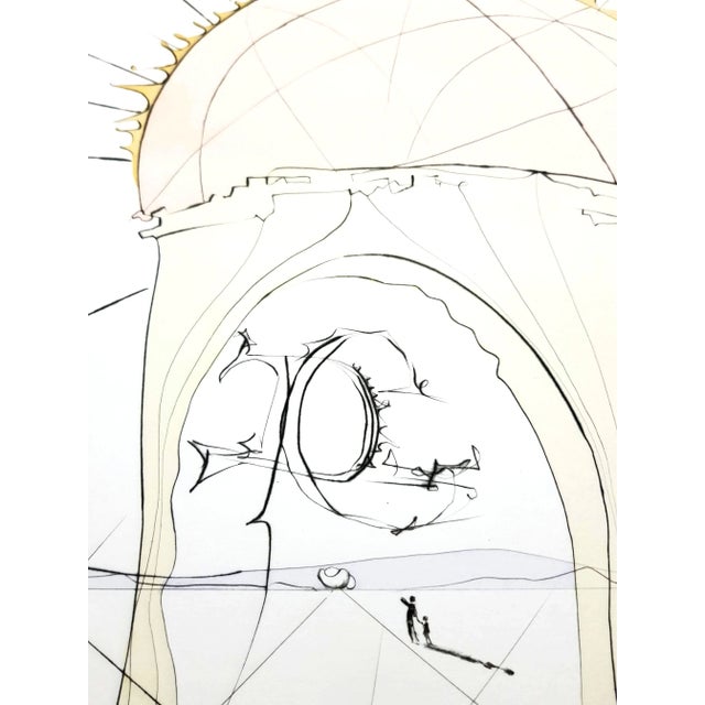 Early 21st Century Salvador Dali - The Museum of Genius - Original Signed Engraving 1974 For Sale - Image 5 of 9