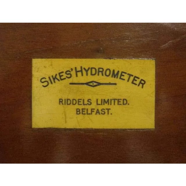 Wood Sikes Hydrometer by Riddels Limited, Belfast For Sale - Image 7 of 10