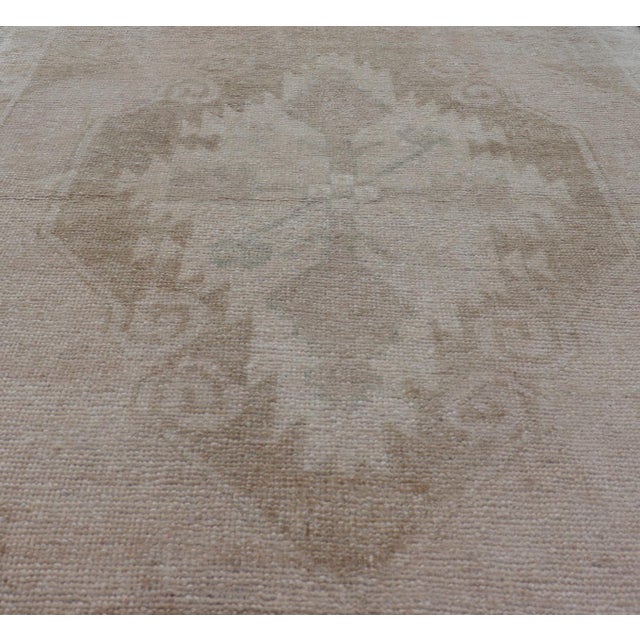Shabby Chic Square Size Vintage Oushak Small Rug 2' 5" X 2' 10" For Sale - Image 3 of 8