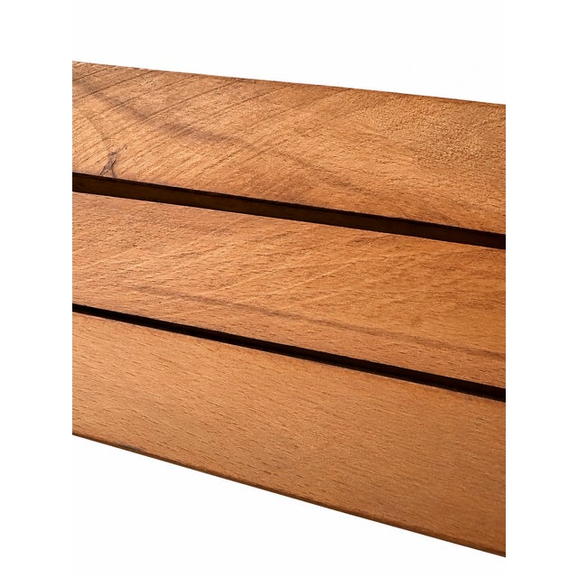 1960s 1960s Mid-Century Modern Yugoslavian Beech Wood Expandable Wall Coat & Hat Rack, 10 Pegs For Sale - Image 5 of 9