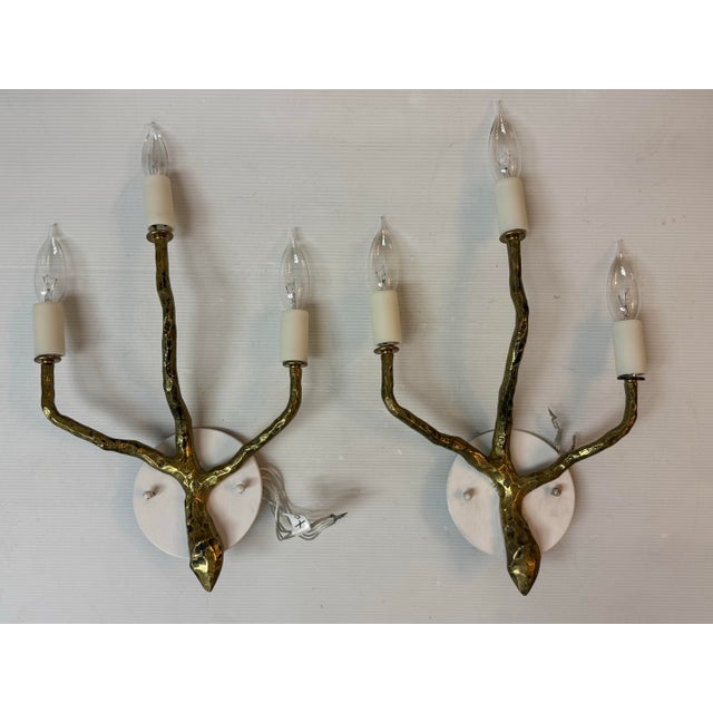 Arlus Style Wall Sconces, Late 20th Century For Sale - Image 4 of 12
