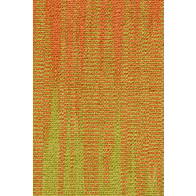 Contemporary Rug & Kilim’s Contemporary Kilim in Yellow & Orange Stripes & Geometric Patterns For Sale - Image 3 of 7