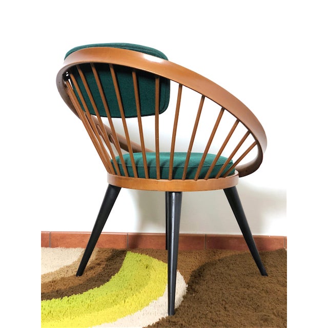 Vintage Circle Chair by Yngve Ekström, Sweden, 1950 For Sale - Image 9 of 13
