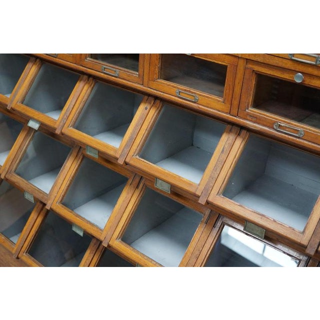 Brown Large Dutch Oak Shop Cabinet, 1920s For Sale - Image 8 of 18