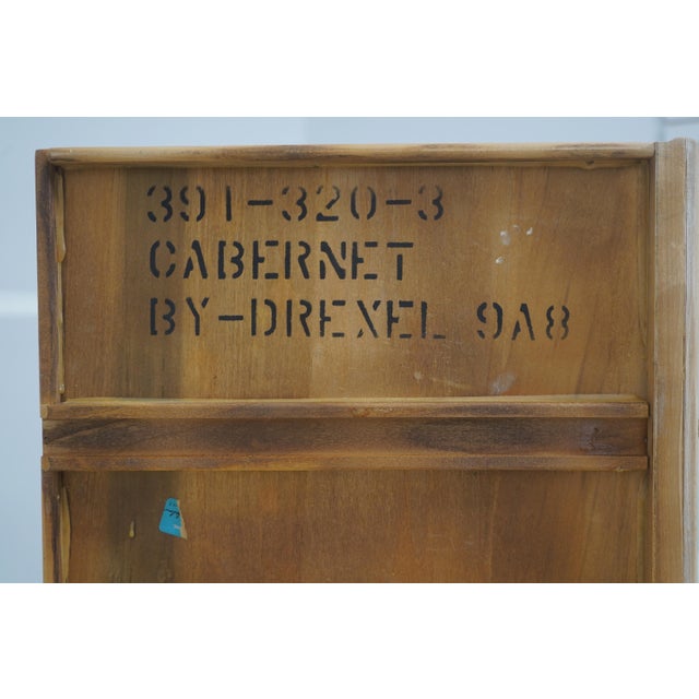 Pair Drexel Country French White Wash Lamp Tables For Sale - Image 12 of 12