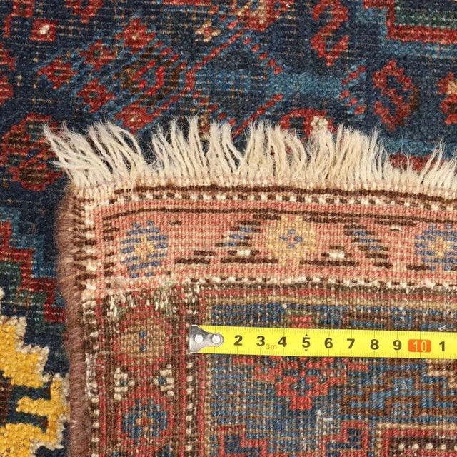 Middle Eastern Afshari Rug in Wool For Sale - Image 9 of 10
