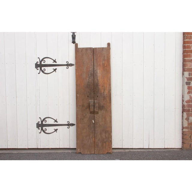 Wood Pair of Antique Heavily Carved Doors From Thailand For Sale - Image 7 of 11