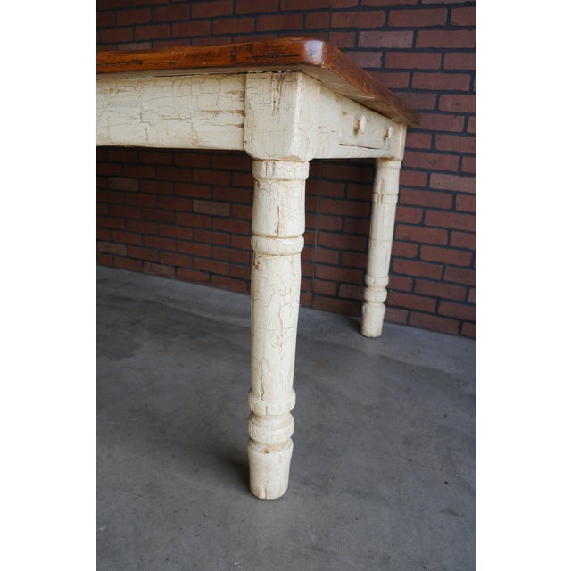 Rustic Farmhouse Dining Table and Pair of Arm Chairs For Sale - Image 4 of 17