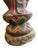 Red 18th Century Tall Hand Carved Burmese Wood Buddha Sculpture For Sale - Image 8 of 10
