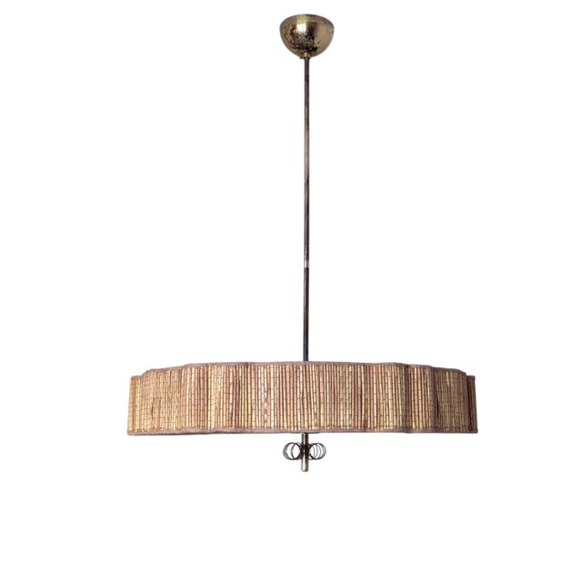 Brown Pendant Lamp by Paavo Tynell & Kyllikki Salmenhaara, 1940s For Sale - Image 8 of 18
