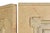 1980s Four-Panel Hand-Painted Wooden Room Divider Screen For Sale In West Palm - Image 6 of 10