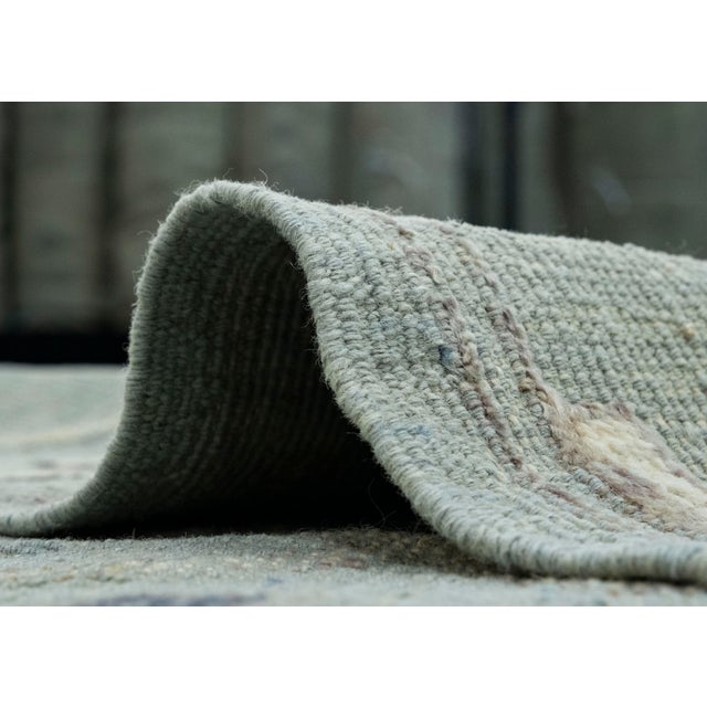 Gray Kilim Oriental Handmade Flatweave 9'6" x 12'2" #17881 For Sale - Image 8 of 8