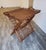 Vintage Ralph Lauren Style Bamboo Butler Tray Table With Lyre Base For Sale - Image 15 of 17