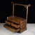Vintage Chinese Huali Rosewood Brush Stand | Scholar's Ruyi Display Rack With Drawers For Sale - Image 9 of 9