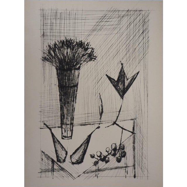 Bernard Buffet, Nature morte aux bouquet et aux fruits, Etching For Sale - Image 5 of 5