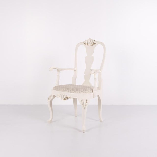 Vintage Chairs in Neo Rococo Style and Painted in White, 1920s, Set of 2 For Sale - Image 6 of 13