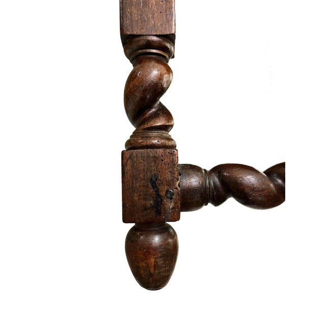 Early 19th Century English Barley Twist Walnut Armchair For Sale - Image 10 of 12