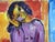 1970s 1970s Oil Painting Portrait of a Lonely Girl For Sale - Image 5 of 10