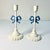1970s Vintage French Chippendale Boho Chic Ribbon Bows Candlestick Holders - A Pair. For Sale - Image 9 of 11