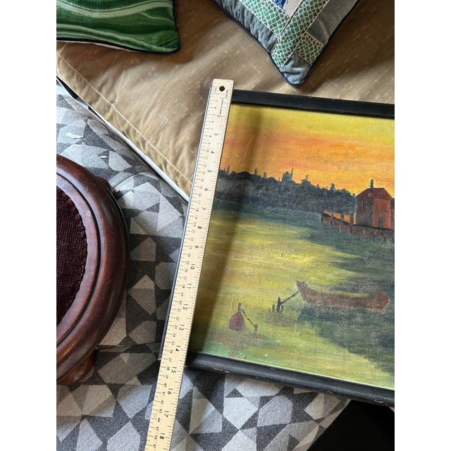 1950s Mid Century Maritime Painting For Sale - Image 5 of 8