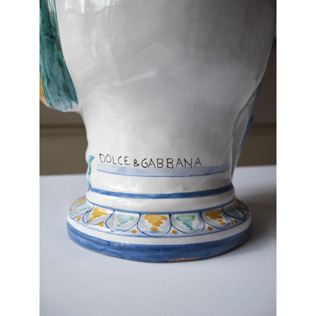 Italian Dolce & Gabbana Ceramic Moor's Head For Sale - Image 3 of 9