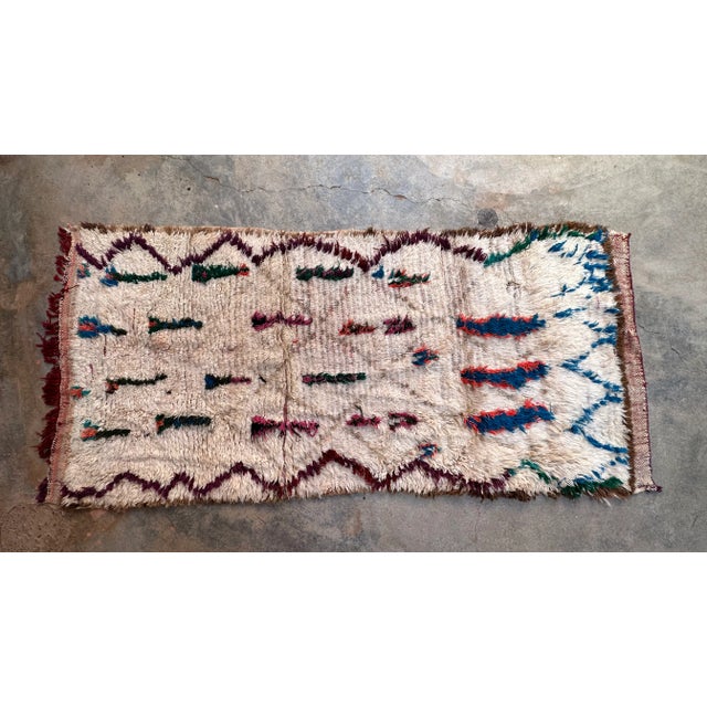 1990s Handknotted Plush Sheep Wool Rug - 7.3 X 3.28 Ft For Sale - Image 9 of 9