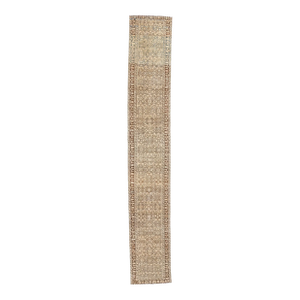 Antique Persian Hussainabad Hamadan Rug - 02'08 X 17'03