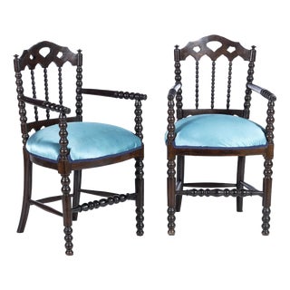 Chairs in Wood, 19th Century, Set of 2 For Sale