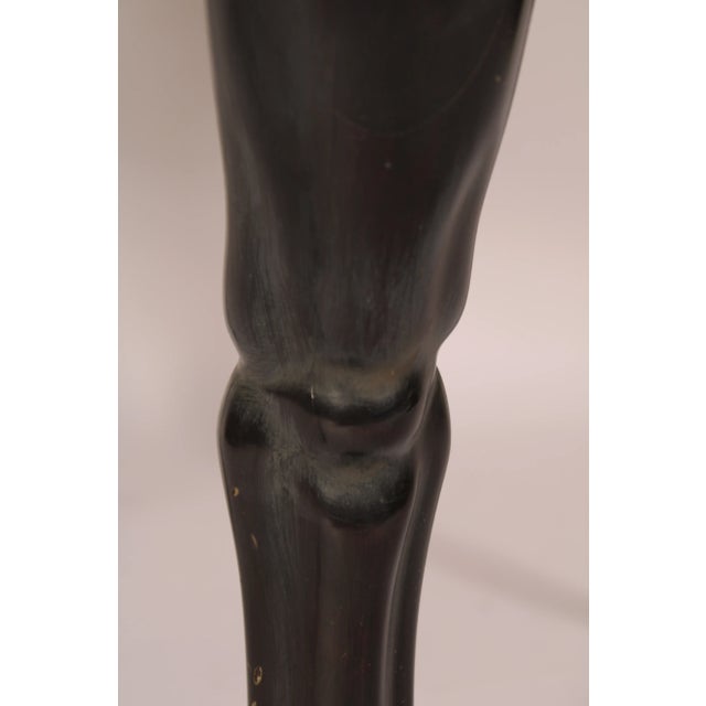 Black Quatrain for Dessin Fournir First Empire Style Masked Gueridon For Sale - Image 8 of 10