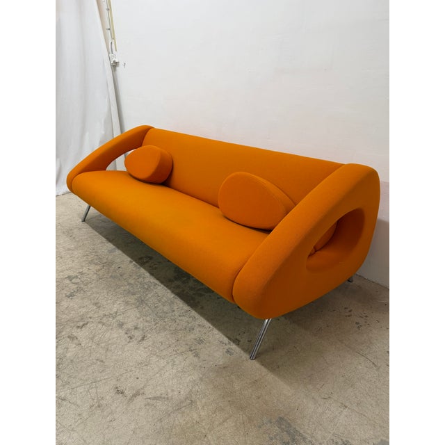 Artifort Michiel Van Der Kley Orange Isobel Sofa for Artifort, 2000s For Sale - Image 4 of 18