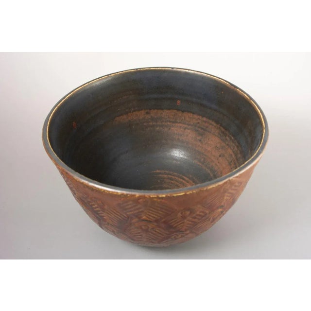 Large Bowl by Gudrun Meedom for Bing & Grondahl, 1950s For Sale - Image 3 of 8