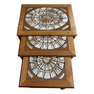 Vintage Danish Teak Nesting Tables from Mobelfabrikken Toften, 1960s For Sale