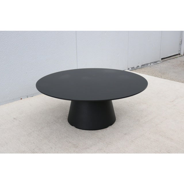 Minimalist Piergiorgio Cazzaniga for Andreu World Reverse Round Occasional Table For Sale - Image 10 of 15