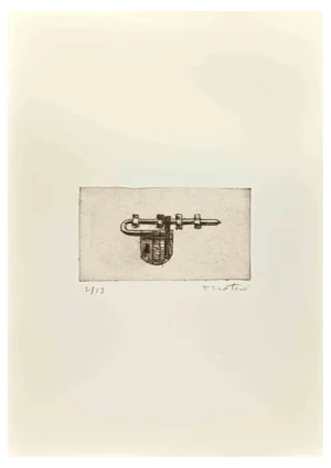 Enotrio Pugliese, Latch, 1963, Etching