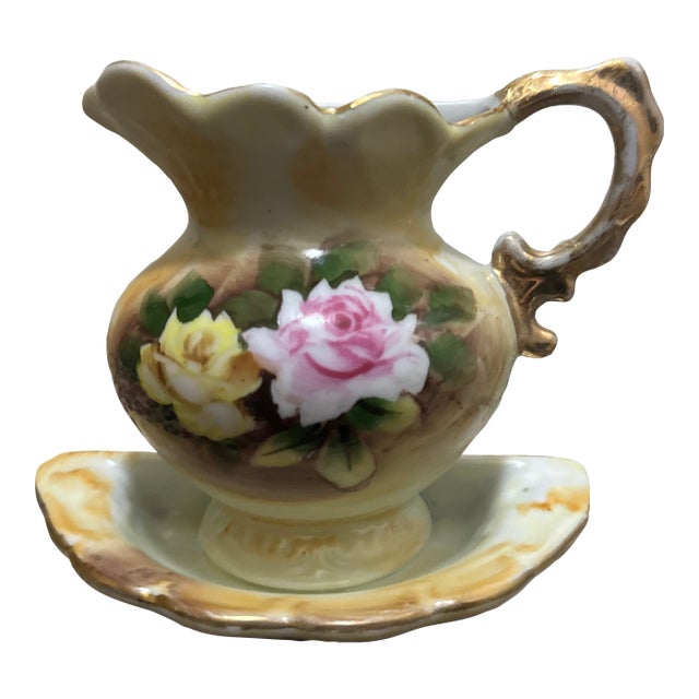 Floral Pitcher Wall Pocket For Sale