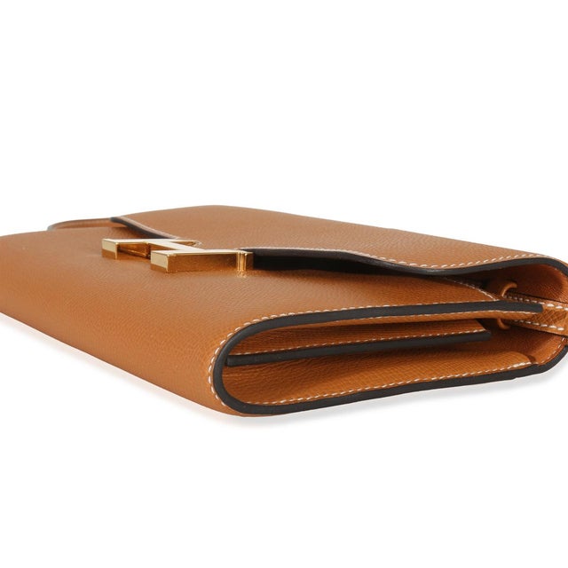 Animal Skin Toffee Epsom Constance Long Wallet To Go GHW For Sale - Image 7 of 9
