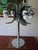 Mid-Century Modern Robert Sommeman Style Vintage Space Age Chrome 1970's 5 Light Waterfall Lamp With Smoked Lucite Petals. For Sale - Image 3 of 15
