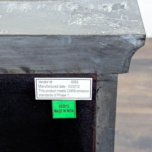 Restoration Hardware One Drawer Nightstand With Shelf For Sale - Image 9 of 11